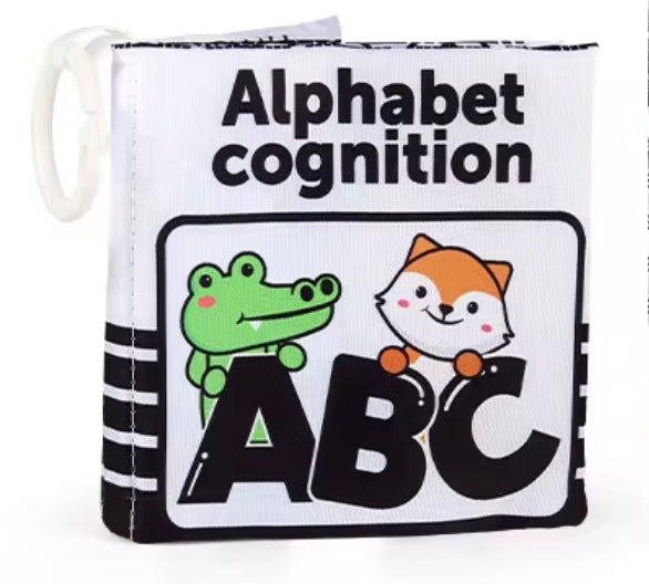 Black & White Montessori Baby Soft Book | Visual & Brain Development Toy (0–36 Months)